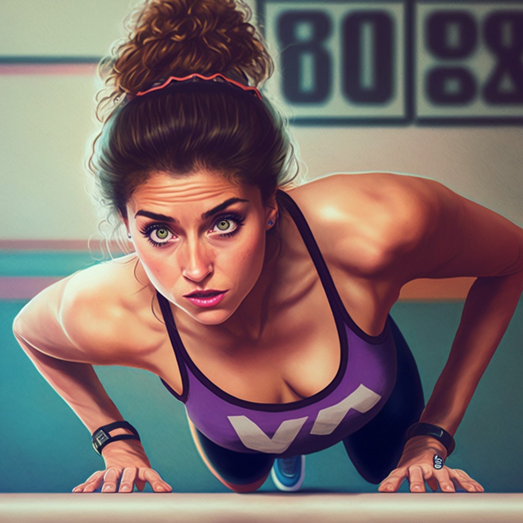bilde av kvinne som trener styrke for løpere