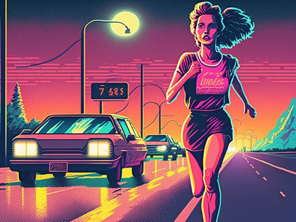 bilde av en kvinne som løper et raskere halvmaraton
